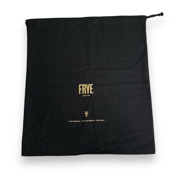 Frye Dustbag Drawstring Black Bag For Shoes Handbags Purses 16 Inch X 18 Inch - Picture 1 of 7